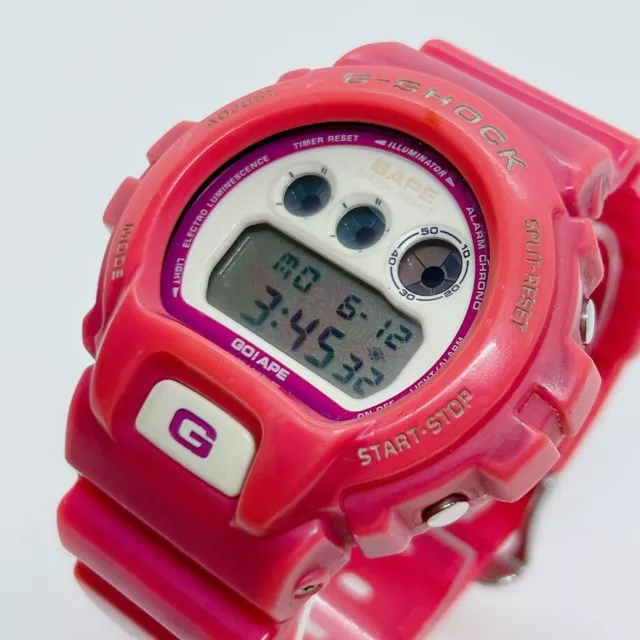 A BATHING APE Casio DW 6900 Bape x G Shock rose mod le troisi me