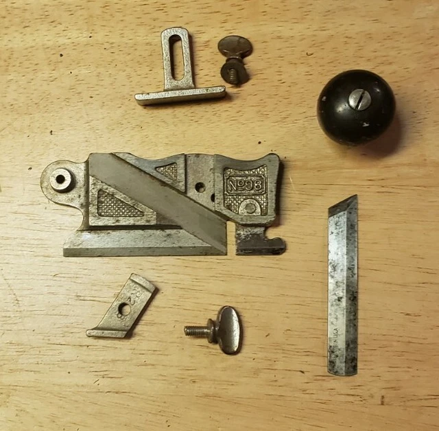 Vintage STANLEY No. 98 Right-Hand Side Small Rabbet Plane Mini Edge Guide