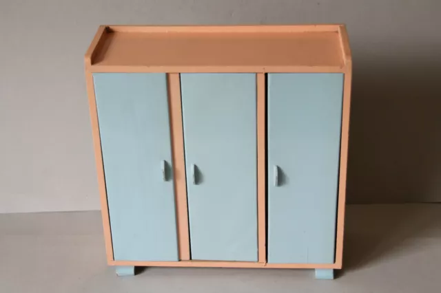 Kleiderschrank Schrank 50er Jahre Mid Century Rockabilly Puppenstube 2B