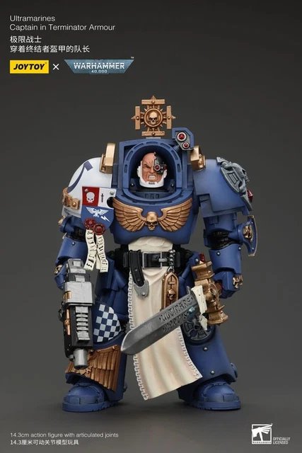 Capitaine Space Marine En Armure Terminator - Warhammer 40K - Ultramarines - Assemblé/Peint