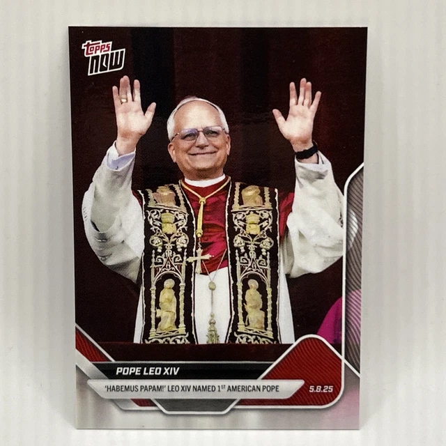 2025 Pope Leo XIV Trading Card – 1st Edition Polychrome Flex, Graded GEM 10 By Merrick Mint