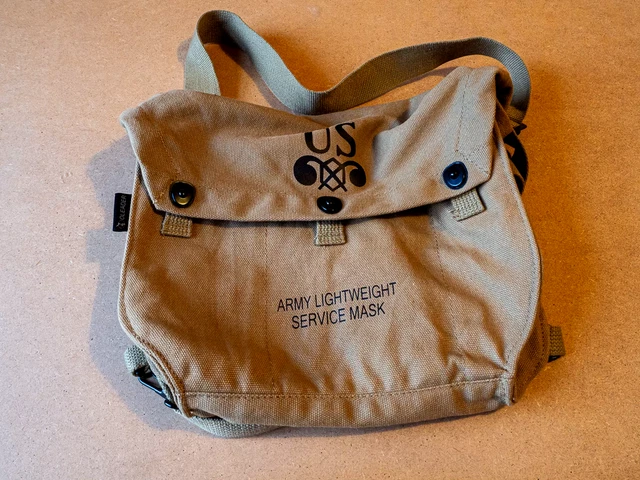 WWII US Army M7 Assault Gas Mask Bag
