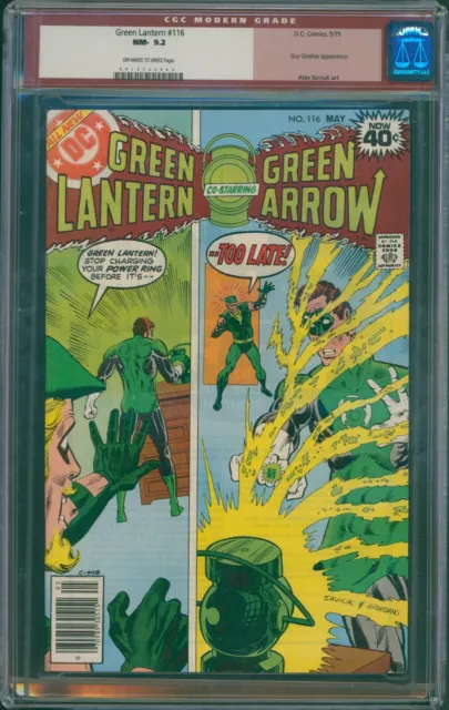 Green Lantern #116 1979 CGC 9.2 OW-W Pages!