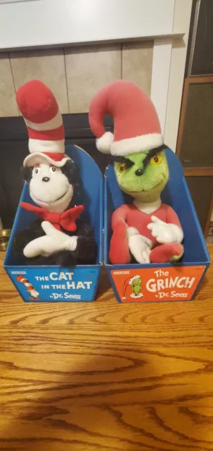 Coleco Dr. Seuss the Grinch Plush Christmas Toy Santa Suit 1983