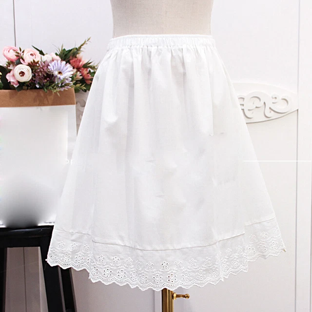 Jupe BELAIR 100% Coton Blanc – Taille 38/T2 – Broderie Et Dentelle – Excellent état