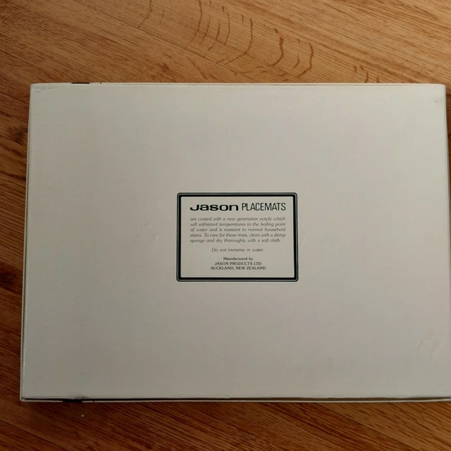 JASON OUTBACK AUSTRALIA Placemats Six Rectangular Boxed Cork Back