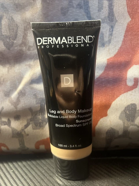 Maquillaje profesional de piernas y cuerpo Dermablend justo marfil 10N líquido 3,4 oz fps 25
