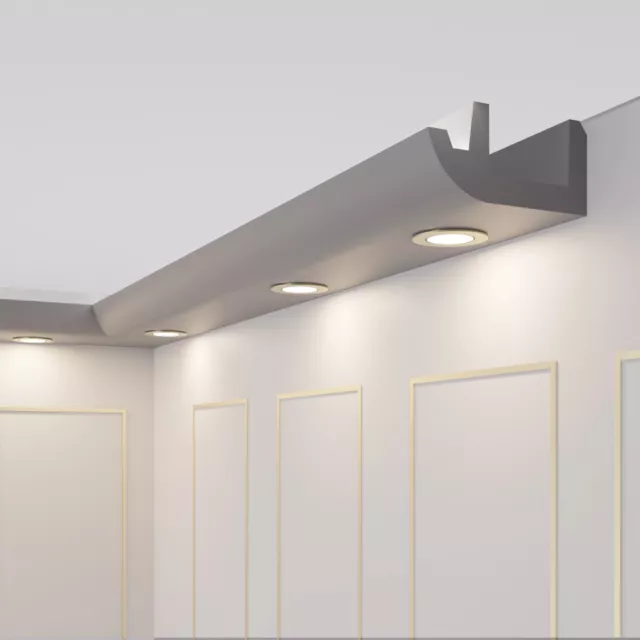 Moulure en Stuc pour Eclairage Indirect LED,Profils de Plafond LED OL-48 - 6