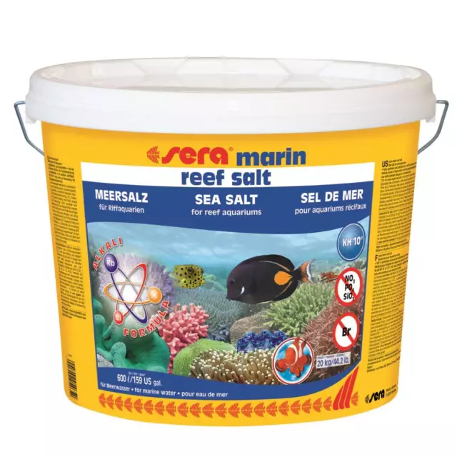 20 kg sera marin reef salt - Premium Meersalz, Korallen Meerwasser Salz 05465