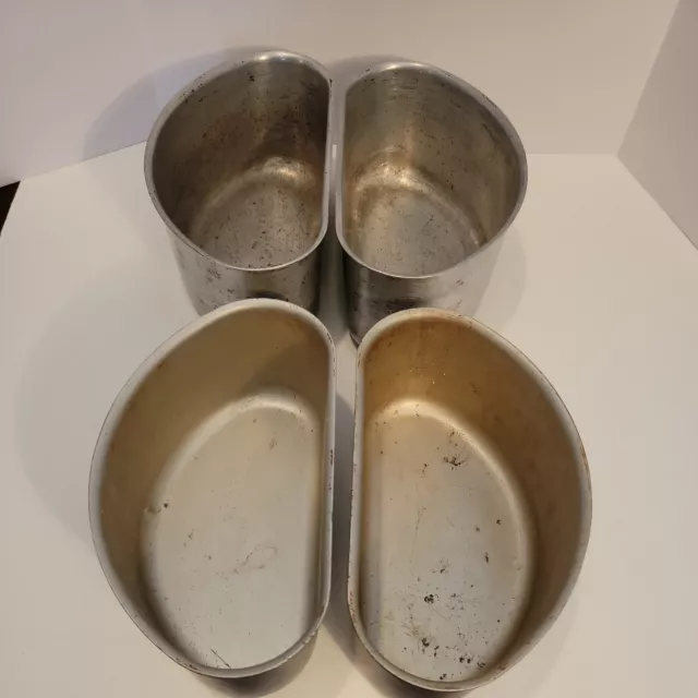 Two Vintage Wear Ever Aluminum Baking Pan With Handles USA No. 312 And 2614