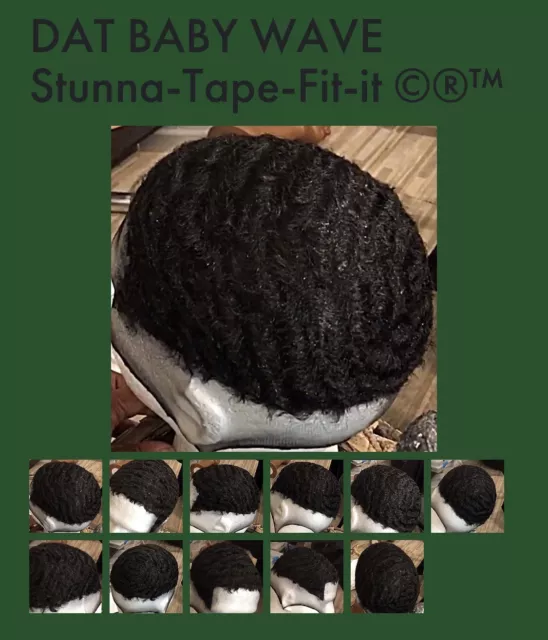 🇺🇸ManWeave STUNNATAPE Wave 360 Toupee Large  Adhesive SkinBase HandMade🦾