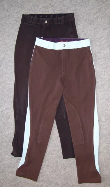 LOT de 2 Pantalons d'Equitation FOUGANZA, Taille 12 ans --- (LPE_190)