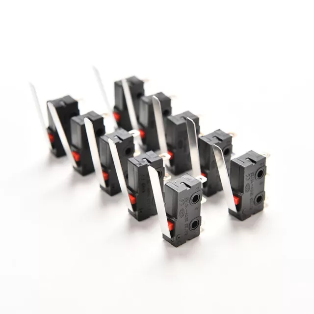 10X Tact Switch KW11-3Z 5A 250V Microswitch 3PIN Buckle NAh_tu