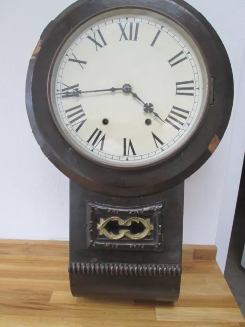 Antique Drop Dial Wall Clock