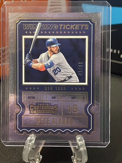 2020 Panini Contenders Winning Tickets Gold /99 Pete Alonso #WT-4