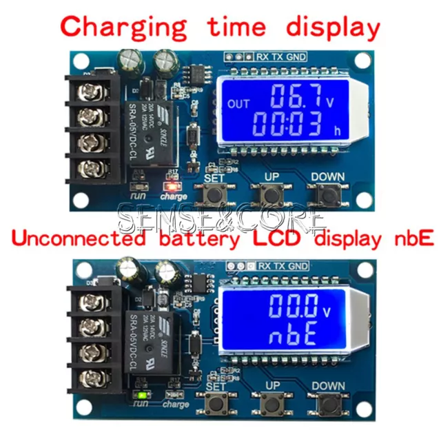 6V-60V 10A Lithium Battery Charge LCD Display NC Control Module Protection Board