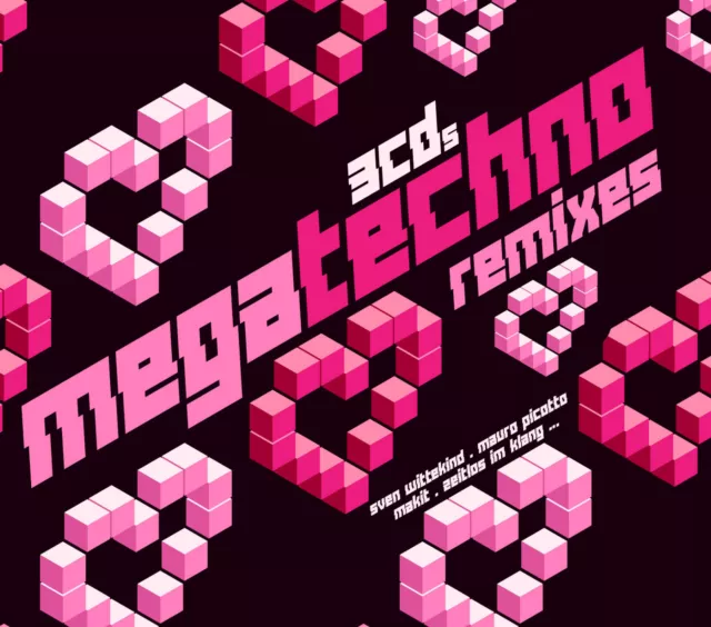 CD Mega Techno Remixes De Varios Artistas 3CDs