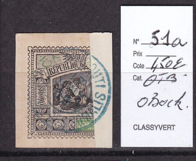 Timbre OBOCK N°57 Neuf Avec Charnière – 50c – État Superbe – Avant 1900 – Collection