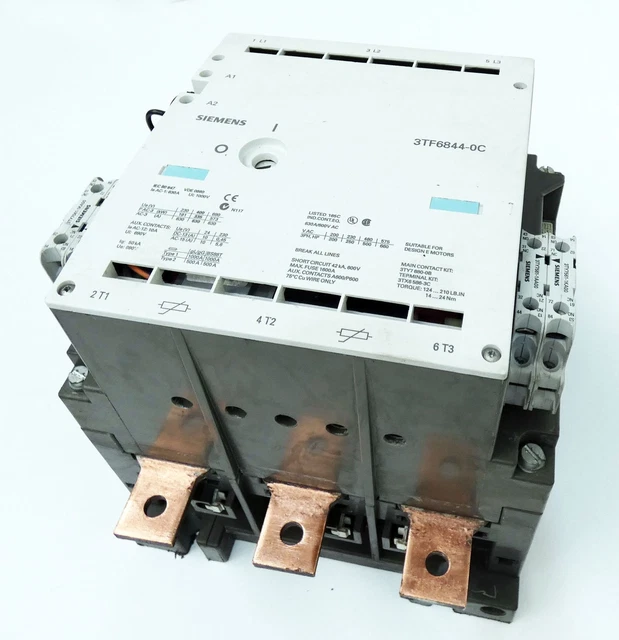 Siemens 3TF6844-0CM7 3TF6 844-0CM7 E-Stand: 10 vacuum protectors 335 kW / 400V -used