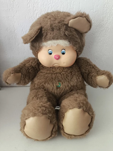 Peluche ours blanc écru Nombrilou AJENA PAMPERS