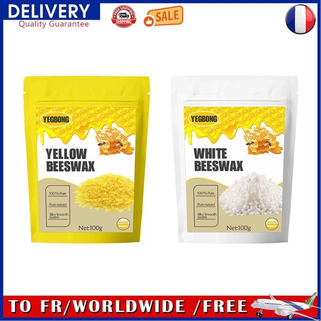 Pure Natural Beeswax Beads for Candle Lipstick Soap DIY Making Odorless Bee Wax