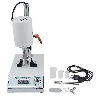 High-Speed 2-Head Homogenizer Emulsifier w/ 4 Beakers 5-1000ml Capacity