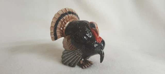 NORTHERN ROSE Wild Turkey Miniature Porcelain Figurine New FREE SHIPPING R066