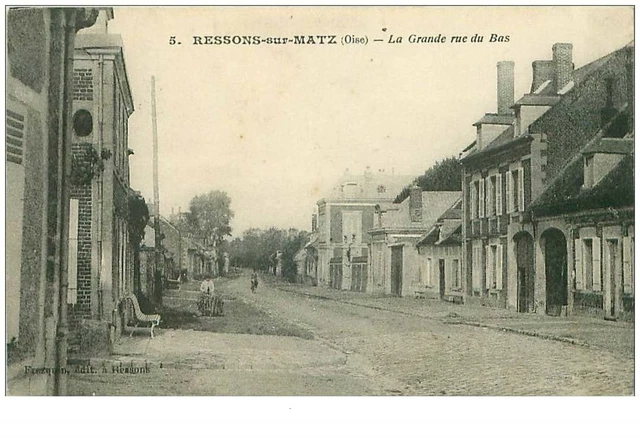 60.RESSONS SUR MATZ.n°20446.LA GRANDE RUE DU BAS