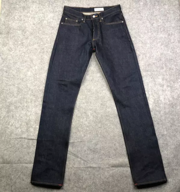 BRAVE STAR SELVEDGE Button Fly Jeans Deep Indigo USA Made 13 Oz Slim  Taper-Sz 32 $53.08 - PicClick