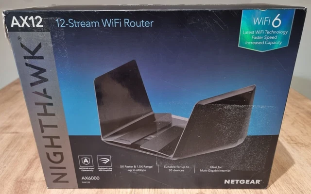 NETGEAR Nighthawk AX 12 porte router Wi-Fi 6 porte 1000 Mbps (RAX120100EUS)