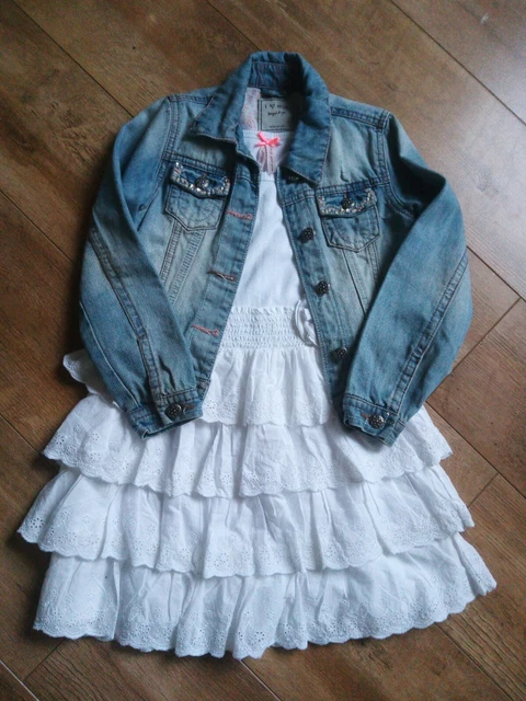 Next Dress And denim Jacket 7-8 Years