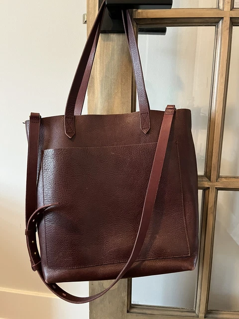 madewell medium transport tote- Burgundy