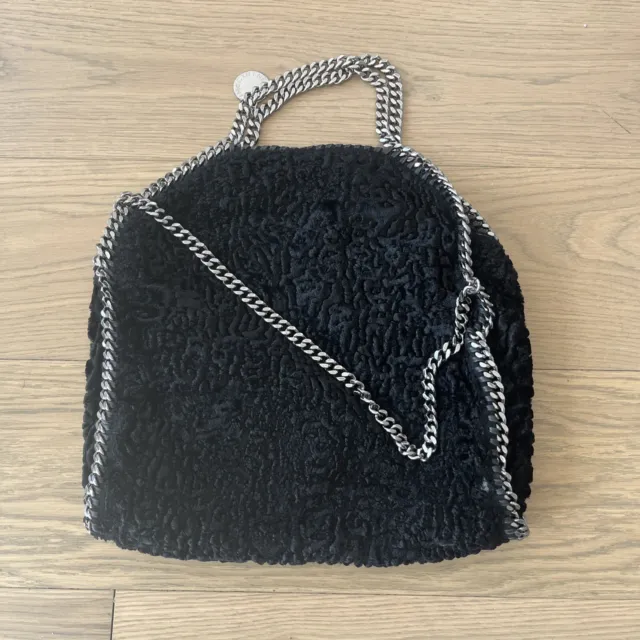 Stella mccartney falabella medium tote bag Faux Fur Black