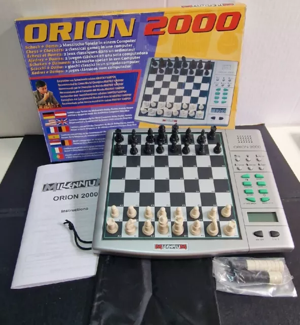 Orion 2000 Karpov chess draughts computer box Millennium 2000 Germany -  Vintage Man Stuff