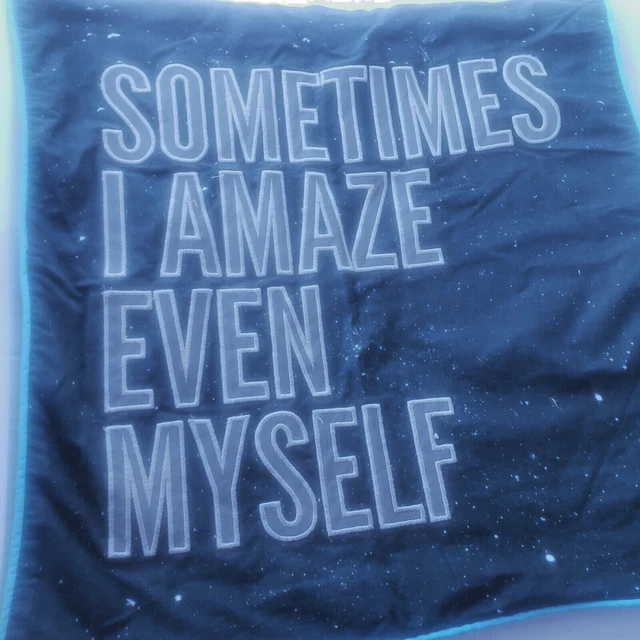 "Funda de almohada Star Wars de Pottery Barn 17"" X 17"" ""Sometimes I even Amaze Myself"