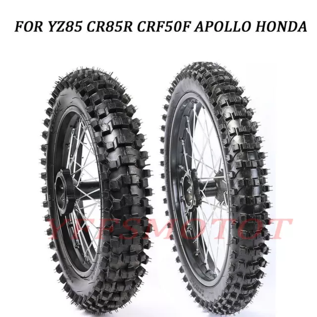 Front+ Rear 70/100-17 90/100-14 Wheels Rim Tire Tyre for 150cc 160cc SSR CRF TTR