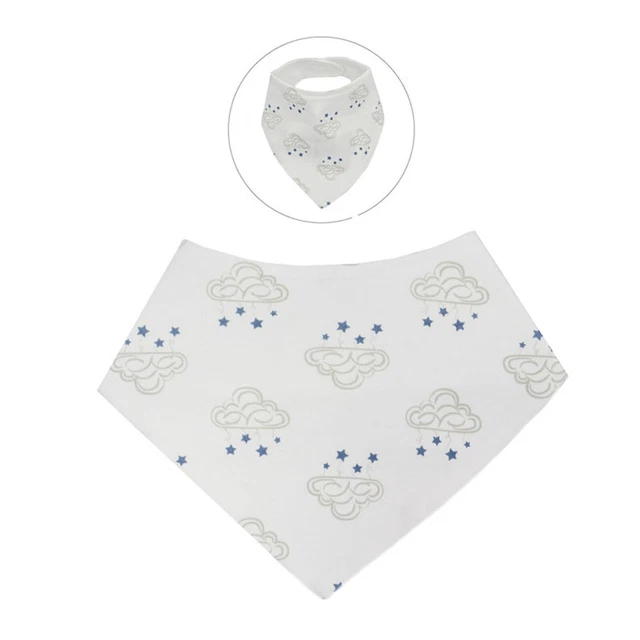 3er-Pack Bandana-Lätzchen Baby Jungen Mädchen grau Cloud Bandana-Lätzchen weiches Baumwolllätzchen CC11