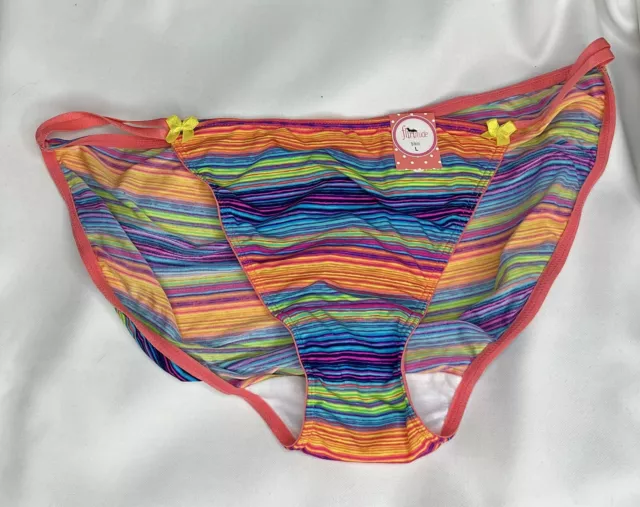 NWT vintage  Flirtitude silky  stretch  Panties Sz L