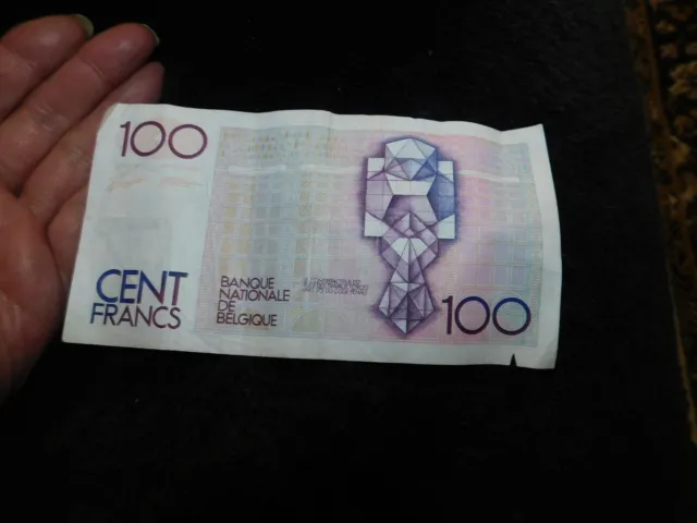 Collectable Belgium Bank Note 100 Cent Francs 11220395273