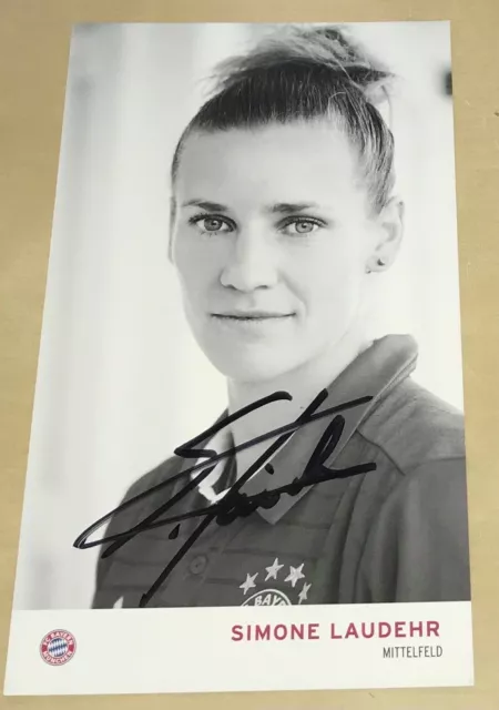 Simone Laudehr Original signierte Autogrammkarte Bayern Frauen Autogramm #15