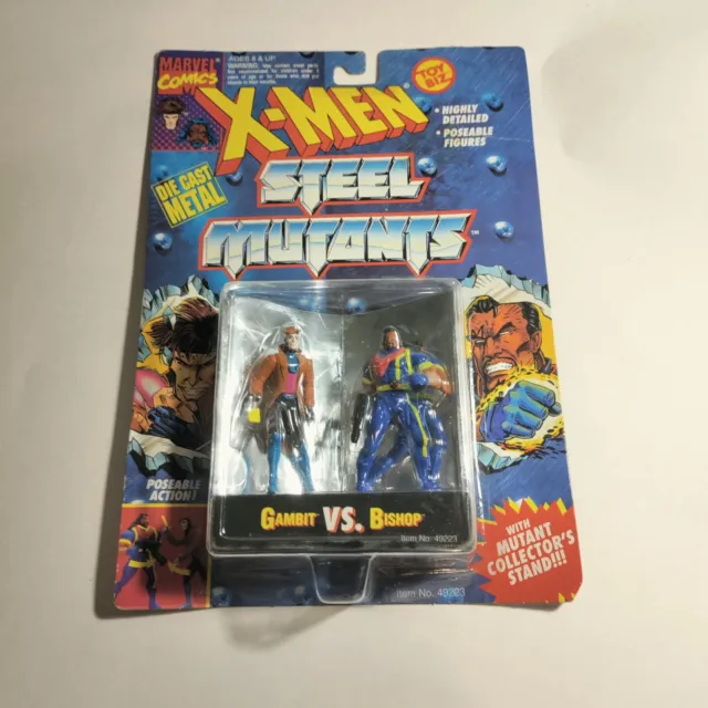 Sealed Marvel X-Men Steel Mutants GAMBIT vs BISHOP Die Cast Metal Figures