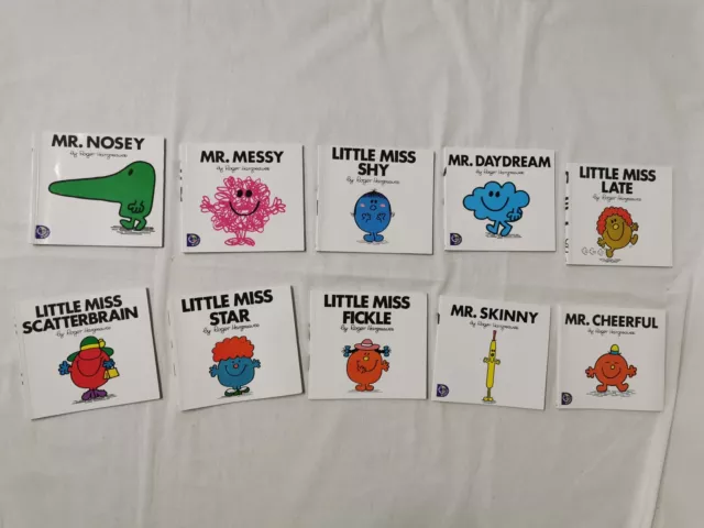 10 Mr Men and Little Miss Young Children's Fiction Picture Books Collection