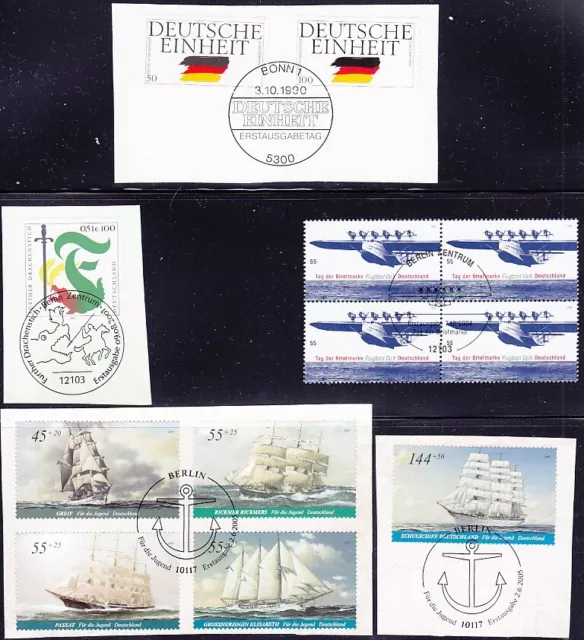 Briefmarken Bund  Mi Nr. 1477-78  u. a. Los aus ETB und EB  SST