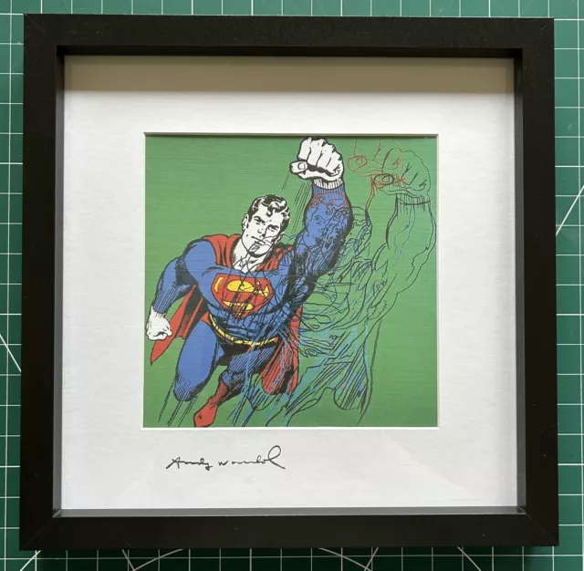 Andy Warhol “Signed” Superman Myths (1981) Print Large Frame