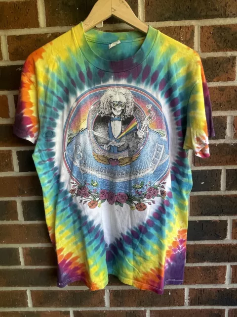 Vintage 1986 Jerry Jasper Grateful Dead T Shirt Size Large Single Stitch Tie Dye