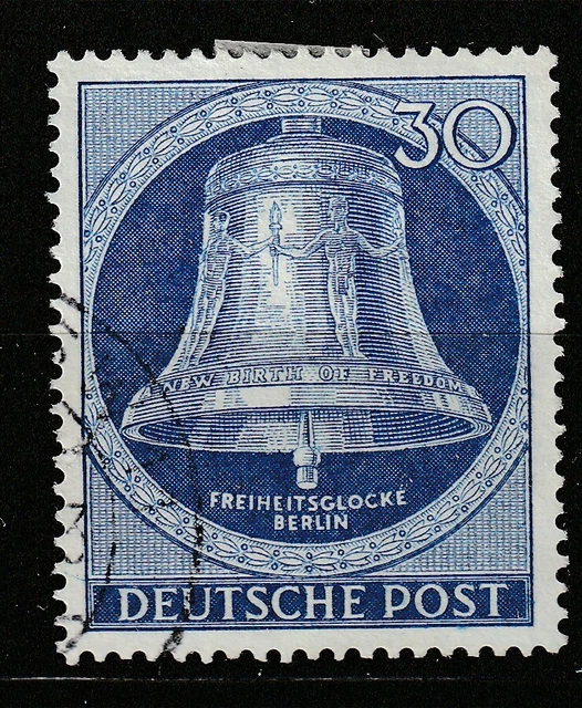 Berlin - 30 Pf. Freiheitsglocke Klöppel mitte