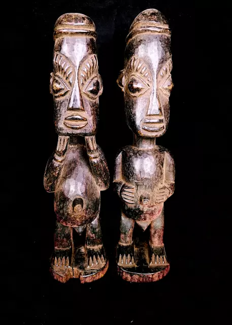 Old Tribal Yoruba Ibeji (Twins) Figure    --- Nigeria BN 70