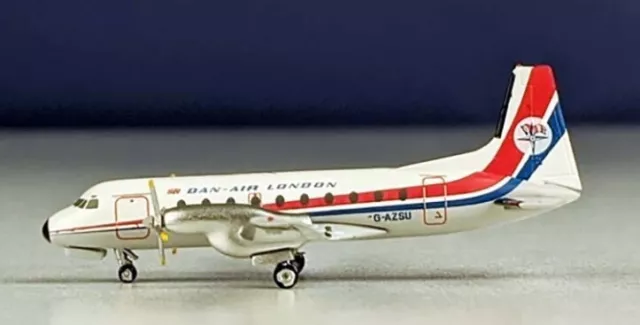 Aeroclassics AC419674 Dan Air London HS-748 G-AZSU Diecast 1/400 Model Airplane