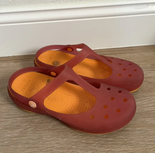 Crocs Womens Carlie Mary Jane Sandals Women’s Size 9 US
