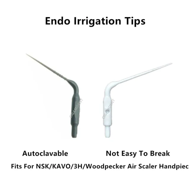 10Pc Dental Endo Irrigation Tip Sonic Irrigator Fit VDW Eddy KAVO NSK Air Scaler